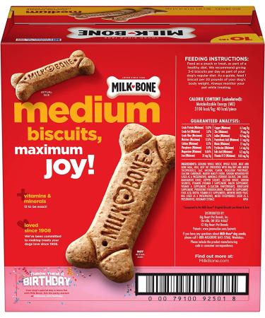 Milk-Bone Original Dog Treat Biscuits Medium 10lb - Crunchy Texture for Teeth Cleaning - Buy Online on GoSupps.com