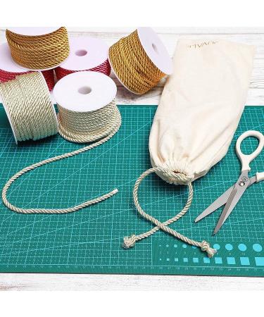 Rayon Nylon Twisted Cord Trim Rope - 36 Yards Cream - 2 Pack - Buy Online on GoSupps.com