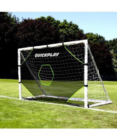 QUICKPLAY Target Net Lite with 5 Target Zones | Practice Shooting and Passing Accuracy | Soccer Goal Frame not Included 2) 8 x 5'