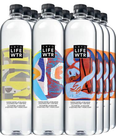 Arto Lifewtr Purified Water pH Balanced with Electrolytes for Taste 1 Litre Bottles 12 Pack 12 l (Pack of 1) - Buy Online on GoSupps.com