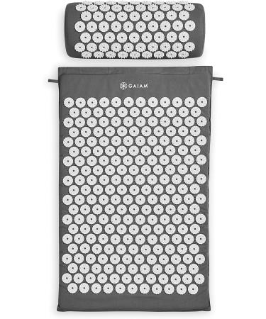 Gaiam Acupressure Mat & Pillow Set | Acupuncture Massage for Sciatic Pain Muscle Tension Fibromyalgia Relief Neck & Back Pain Migraines & Insomnia - Buy Online on GoSupps.com