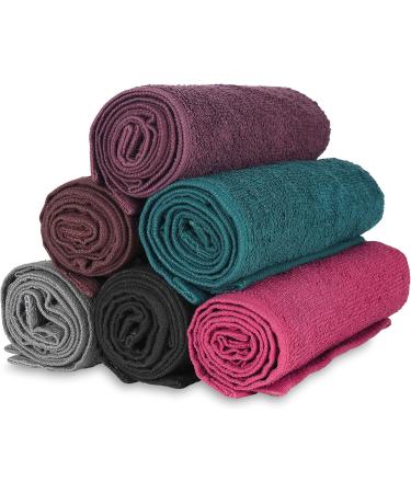Arkwright Bleach Safe Salon Towel - Pack of 12, 100% Ring Spun Cotton, Lightweight, Quick Dry, Absorbent Hand Towels - Ideal for Spa, Facials, Gym, Cosmetology - Charcoal, 16 x 28 Inch (12 Pack) - Buy Online on GoSupps.com