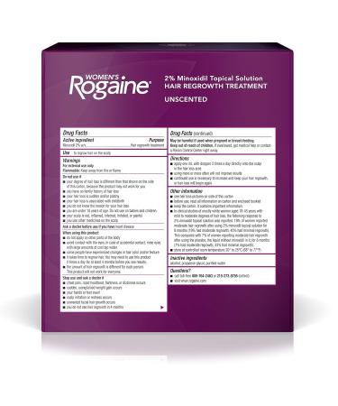 Rogaine Hair Regrowth Treatment for Women 2oz - Pack of 3 - Buy Online on GoSupps.com