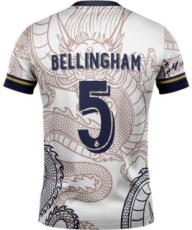 KISRAS R. Madrid Jude Bellingham #5 Retro Black Dragon Limited Edition Youth Football Kit - Rare Children's Shorts Set Sizes Available - Buy Online on GoSupps.com