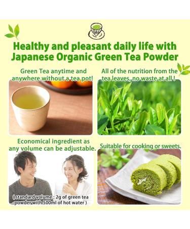 Japanese Green tea Powder Sencha Powder Konacha Japanese Tea 80g Bag Melts quickly with hot water YAMASAN  - Buy Online on GoSupps.com