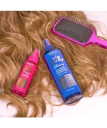 Red by Kiss Wig Spray Extra Shine & Detangling Control for Remy Human Synthetic Hair UV & Heat Protection PH Balance & Long-Lasting Fragrance (2oz Sheen) Sheen 2 Fl Oz (Pack of 1) - Buy Online on GoSupps.com