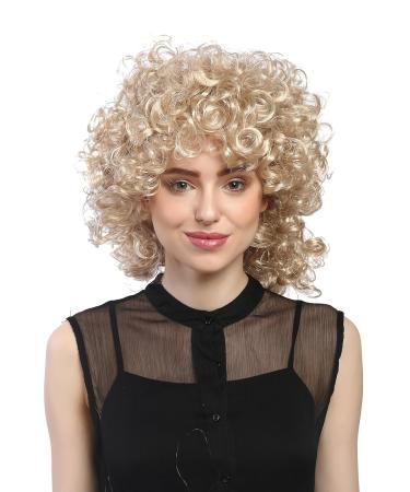 WIG ME UP 91074-ZA83 | Medium Length Thick Curly Blonde Wig for Ladies - Perfect for Carnival & Mardi Gras - 80s Style - Buy Online on GoSupps.com