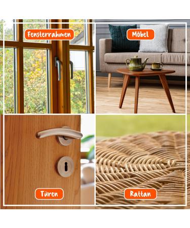 Poliboy Furniture Care - Intensive Care for Painted Wood 400 ml (2x200 ml) - Protective & Refreshing - Color Neutral - Includes Cotton Cloth - Made in Germany - Buy Online on GoSupps.com