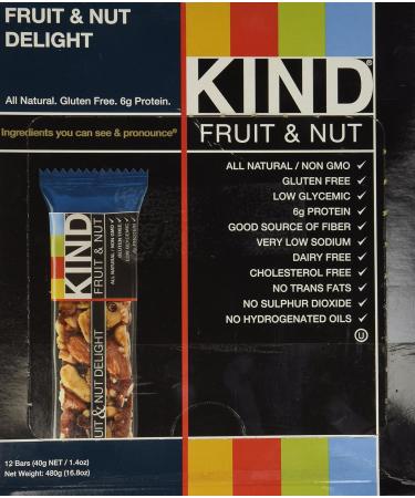 KIND Fruit and Nut Bar - Healthy Snack Natural Ingredients International Shipping - Buy Online on GoSupps.com