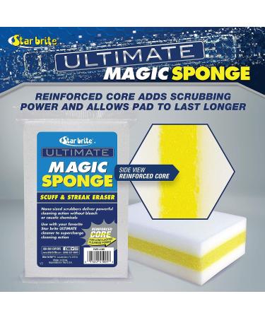 STAR BRITE Ultimate Magic Sponge - Boat Scuff Eraser Melamine Scrubber - 2 Pack | White Magic Eraser - Buy Online on GoSupps.com