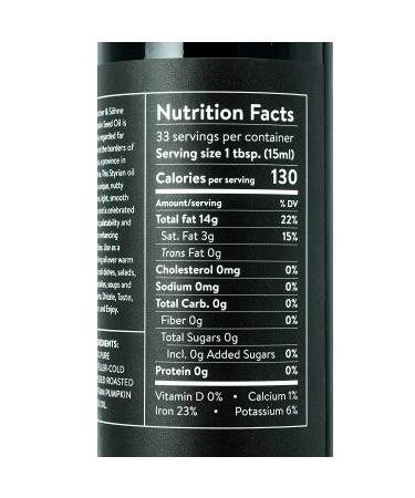 100% Pure Cold Pressed Styrian Pumpkin Seed Oil - Prostate Health, Hair Growth, Non GMO - Made in Austria (500ml) - Buy Online on GoSupps.com