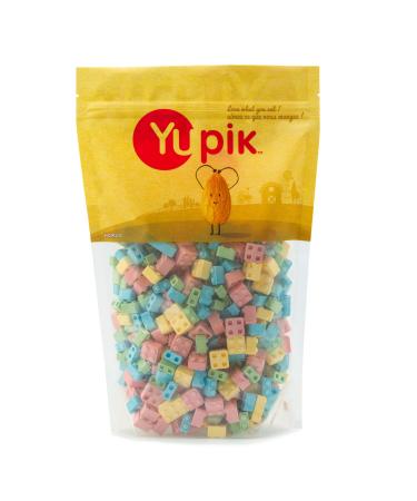 Yupik Candy Blox 1 kg Pressed Candies Gluten-Free Kosher Fruity Flavors Brick-Shaped Treats Candy Machine Refills Fun & Nostalgic Delicious Snacks Ideal for Gifting Halloween & Holidays 1 kg (Pack of 1)