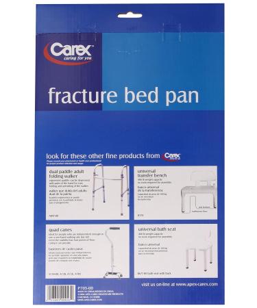 Carex Health Brands Fracture Bed Pan - 1 Pack | Essential Recovery Aid - Buy Online on GoSupps.com