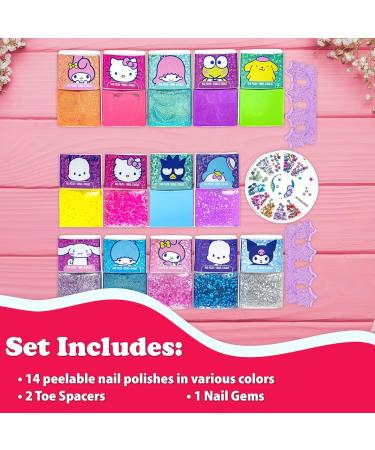 Townley Girl Hello Kitty Nail Polish Set – 18 Pc Glitter & Shimmer Collection for Girls Ages 3+ | Perfect for Parties & Makeovers - Buy Online on GoSupps.com
