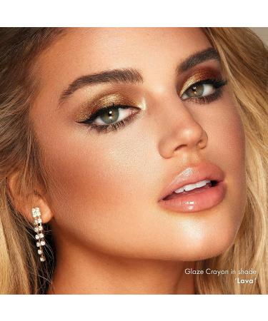 ICONIC Glaze Crayon Dual-Ended Glitter Eyeshadows - Lava Lava (Copper) - Buy Online on GoSupps.com