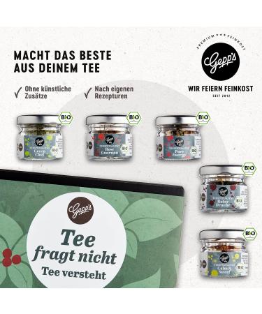 Gepps Delicatessen Mini Tea Set | Premium Tea Gift Set with 5 Organic Tea Mibles | Perfect for Tea Lovers & Unique Gift Idea - Buy Online on GoSupps.com