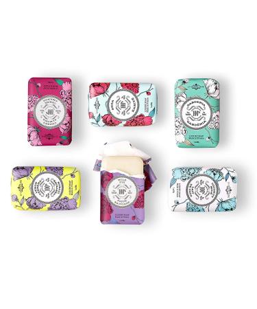 La Chatelaine Luxury Soap Collection Gift Set - Oprah's Favorite Things 2019 - Made in France - Organic Shea Butter - Set of 6 x 7 oz - Gift for Mom - Mother's Day Gift (Lemon Verbena, Cherry Almond, Coconut) - Buy Online on GoSupps.com