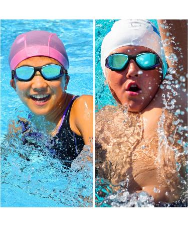 Bezetee UV Protection Swimming Goggles - Anti-Leak Adjustable Silicone Eyewear for Adults & Youth - Includes Case - Buy Online on GoSupps.com