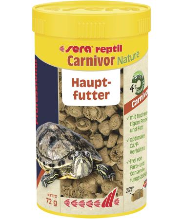 Sera Reptil Professional Carnivor Nature 250 ml (72 g) - the two -component feed for Carnivore Reptiles water turtles Food 250 ml (1 SPACE)