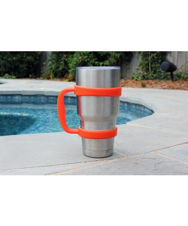 Grip-It 30oz YETI Tumbler Cup Handle - Spill Proof Lightweight Grip for RTIC & SIC Stainless Steel Tumblers - Sunset Orange - Buy Online on GoSupps.com