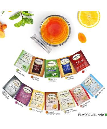 Tea Lovers Gift Set: Insulated Cup, 12 Blended Teas, Honey Straws - Perfect Gift for Men and Women - Buy Online on GoSupps.com