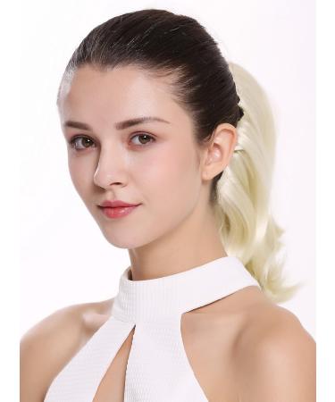 WIG ME UP 15-09-613 Hairpiece Ponytail Extension - Short Voluminous Straight Platinum Blonde 30 cm with Butterfly Clip - Buy Online on GoSupps.com