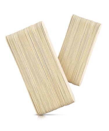 Rayson Wax Sticks 100 Pieces Large Wood Waxing Craft Sticks Spatulas Applicators for Hair Removal Eyebrow and Body Jumbo