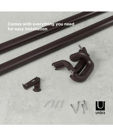 Umbra Twilight Black Out Window Curtain Rod 28 to 48 Wrap Around Adjustable Curtain Rod for Blackout Curtains Bronze 28 to 48-Inch Bronze - Buy Online on GoSupps.com