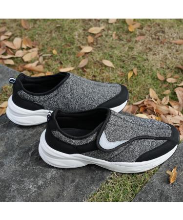 Ortho+rest Men's Diabetic Shoes for Swollen Feet | Arch Support Orthopedic Sneakers - Size 12 Black - Buy Online on GoSupps.com