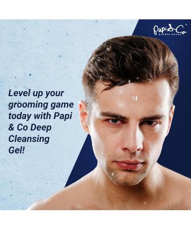 PAPI & CO. - Men's Beard & Face Wash - Deep Cleansing Gel Facial Cleanser - Hydrating Purifying Exfoliating Beard Wash - Moisturizing Conditioner for Itching Relief - Sulfate & Paraben- Free - 4.2 oz 4.2 Ounce (Pack of 1) - Buy Online on GoSupps.com
