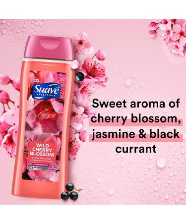 Shop Suave Essentials Gentle Body Wash - Floral Oil Blend Wild Cherry Blossom & Vitamin E - 18 oz | International Shipping Available - Buy Online on GoSupps.com