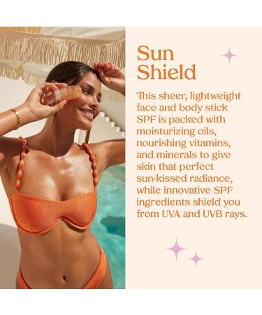 Kopari Bright as Day Sheer Mineral Sunscreen SPF 50 & Sun Shield On-The-Glow Sheer Sunscreen Stick SPF 40 - Buy Online on GoSupps.com