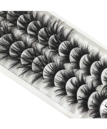 Goddvenus 20MM Faux Mink Eyelashes Pack - 24 Pairs Long Thick Fluffy 3D Volume Dramatic Strip Eye Lashes - High Volume, 2 Styles - Buy Online on GoSupps.com