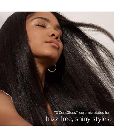 T3 Smooth ID 1 Flat Iron with Touch Interface - Digital Ceramic Flat Iron with Interactive HeatID Technology White/Rose Gold - Buy Online on GoSupps.com