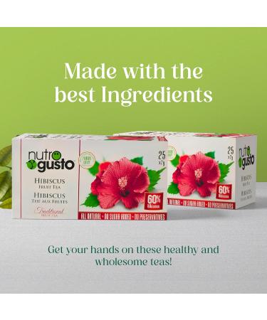 NutroGusto Tea Hibiscus 50 g - Buy Online on GoSupps.com