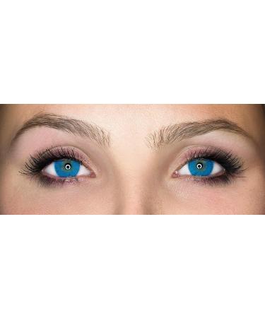Buy Blue Colored Annual Contact Lenses - Soft Hydrogel 0.0 Diopter Natural Ocean Azul - 2 Pieces + Lens Container | International Shipping - Buy Online on GoSupps.com