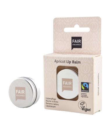 FAIR SQUARED Lip Balm Apricot 12 grams - vegan fair trade natural cosmetics - without mineral oil and microplastics Apricot Sensitive