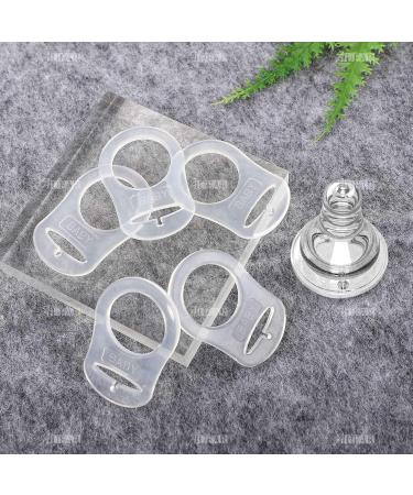 AUEAR 20 Pack Transparent Silicone Baby Pacifier Clips - Secure Baby Pacifier Holder for Easy Use - Buy Online on GoSupps.com