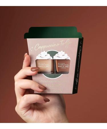 Nails.INC Cappuccino To Go Nail Polish Duo Brown 14 ml (Pack of 2) - Buy Online on GoSupps.com