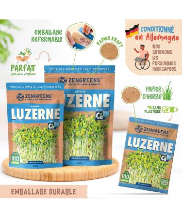 ZenGreens - Organic wheat seeds - Choose between 10g 200g and 500g - Wheat seeds with germination rate above 97% - Microgreens - Buy Online on GoSupps.com