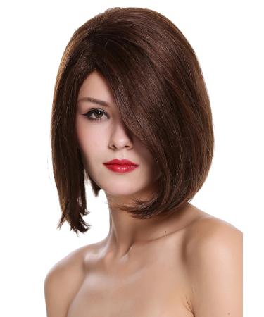 Shop WIG ME UP RGH-6996-HH-F4/30 Human Hair Women's Short Bob Wig - Chestnut Brown Mix | International Shipping - Buy Online on GoSupps.com