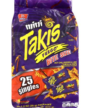 Takis Fuego Mini (25 Bags-1.2Oz) - Buy Online on GoSupps.com