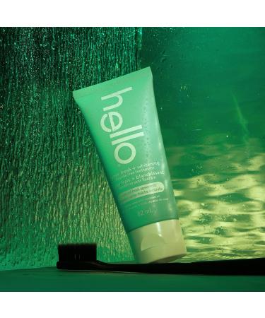 Hello Vegan Fluoride-Free Toothpaste Moisturizing Hemp Seed Oil + Coconut Oil Super Fresh Family Farmed Spearmint Naturally Whitening Toothpaste Helps Remove Plaque 82ml Spearmint 82 ml (Pack of 1) - Buy Online on GoSupps.com