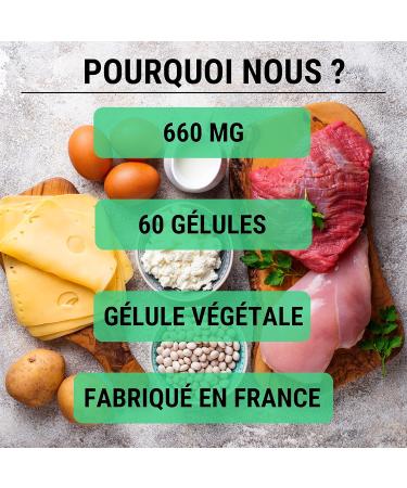 L-TYROSINE | Dopamine Antioxidant Skin | 660 MG per serving | 60 capsules | Dietary supplement | Made in France - Buy Online on GoSupps.com