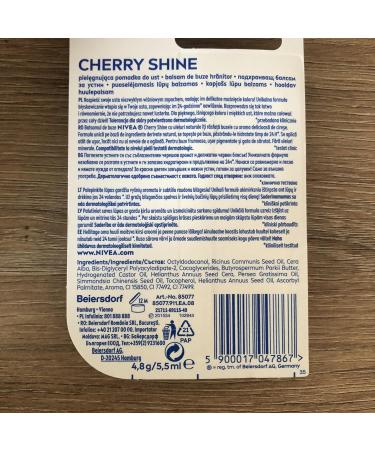 Nivea A Kiss of Cherry Fruity Lip Care - Hydrating Cherry Lip Balm | 0.17 oz (4.8 g) | International Shipping Available - Buy Online on GoSupps.com
