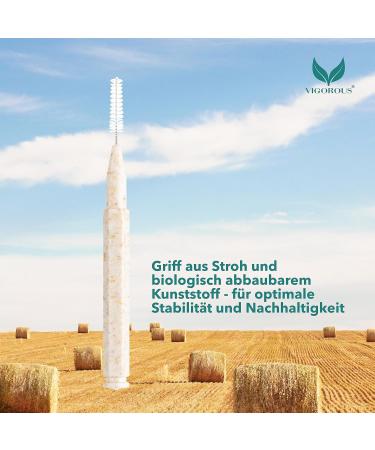 Vigorous Sustainable Interdental Brushes - 80 Pack ISO Size 4 (0.7 mm) for Effective Tooth Cleaning - Eco-Friendly Dental Hygiene - Buy Online on GoSupps.com