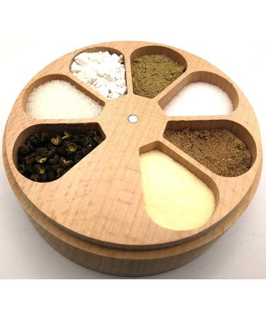 Fashciaga Wood Daily Weekly Pill Organizer & Storage Box (Beech) - Organize Vitamins, Medicines, Spices, Jewelry & More! - Buy Online on GoSupps.com