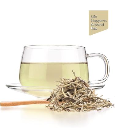 Tealyra Premium White Silver Needle Tea | Bai Hao Yinzhen from Fujian China | Superior Loose Leaf Chinese Silver Tip White Tea - 100g - Buy Online on GoSupps.com