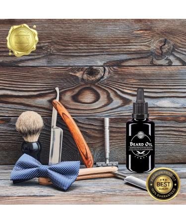 Natural Premium Beard Oil Care Set with Bamboo Comb | Fresh Lemon Fragrance | Vitamin E for Beard Growth | 50ml - Buy Online on GoSupps.com
