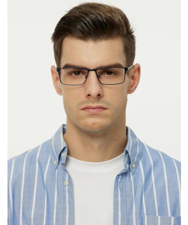 GUDVUE Blue Light Glasses for Men - Rectangle Computer & Gaming Eyeglasses | Comfortable Eye Protection - Buy Online on GoSupps.com